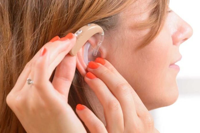 Wearing-Hearing-Aid