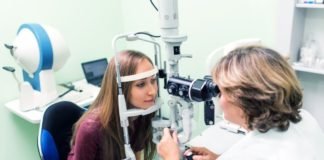 Ophthalmology eyesight examination